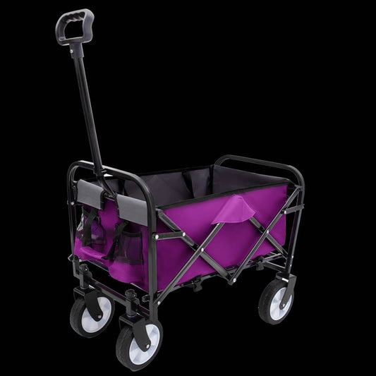 Purple Flexi Wagon: The Ultimate Collapsible Cart for All Your Adventures!