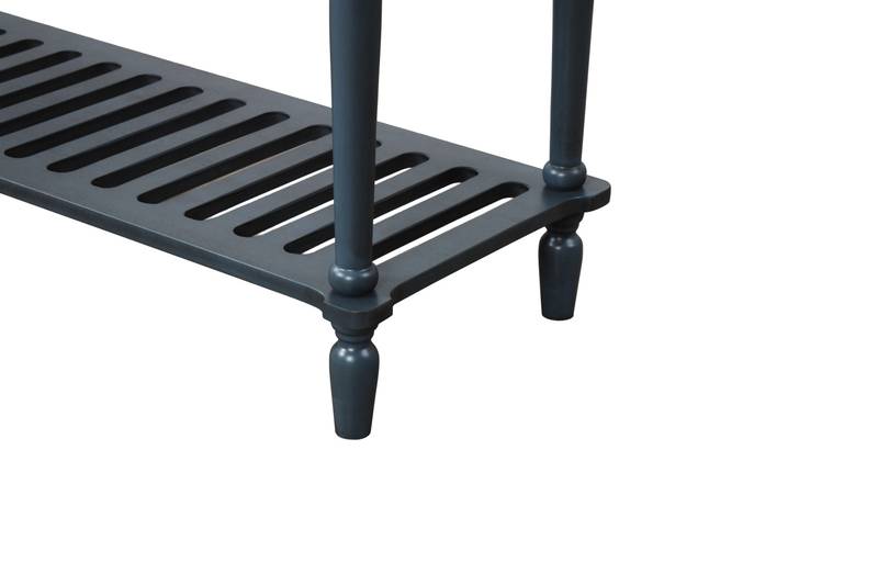 Charming Navy Farmhouse Console Table
