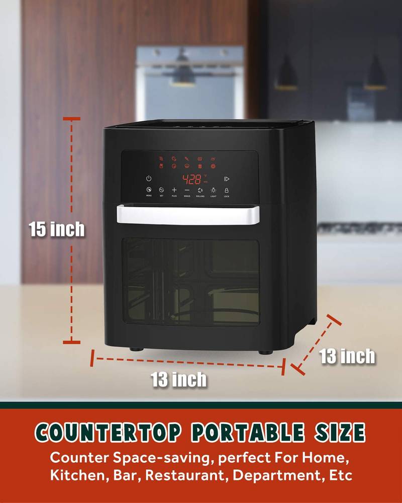 Smart Air Fryer Oven XL – Versatile Cooking with Touchscreen & Rotisserie