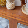 Illuminated Oak Glass Display Cabinet