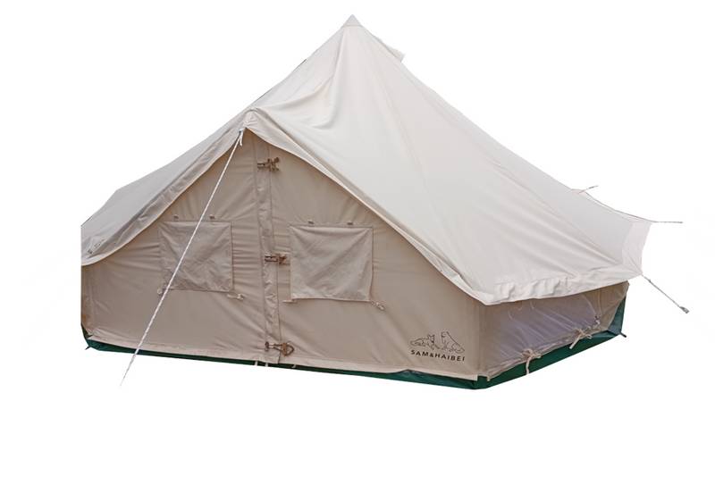 Sam & Haibei Cozy Canvas Glamping Tent