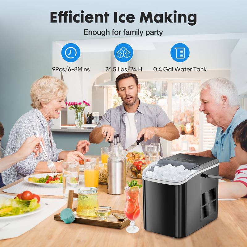 ChillPro Mini Ice Maker - Portable and Stylish!
