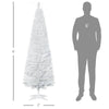 Slim White Pencil Christmas Tree