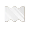 Golden Wavy Wall Mirror - Stylish Vanity Decor for Any Room