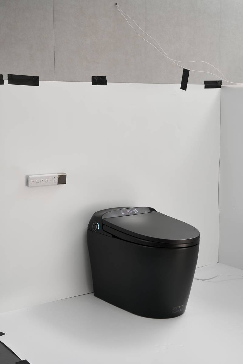 Smart Flush Toilet with Remote and Auto Cover