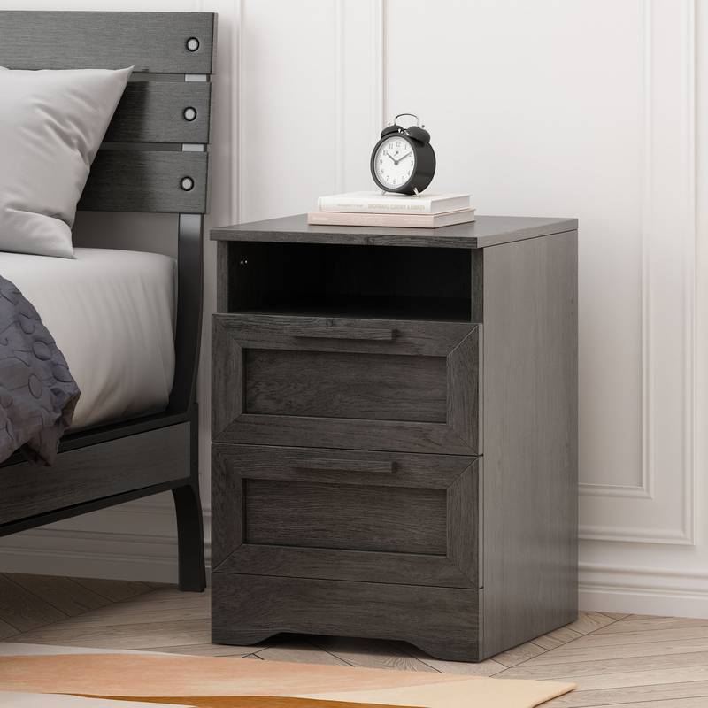 Delaney Double Drawer Nightstand