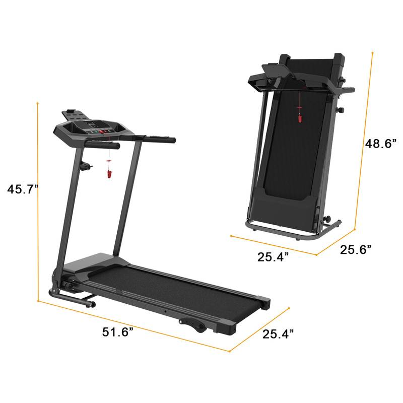HomeFit Electric Treadmill - Foldable with Incline & Phone Holder