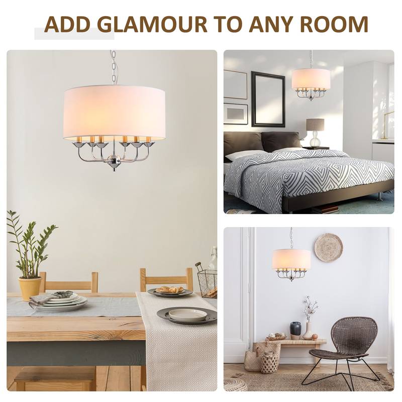 Chic Drum Pendant Chandelier