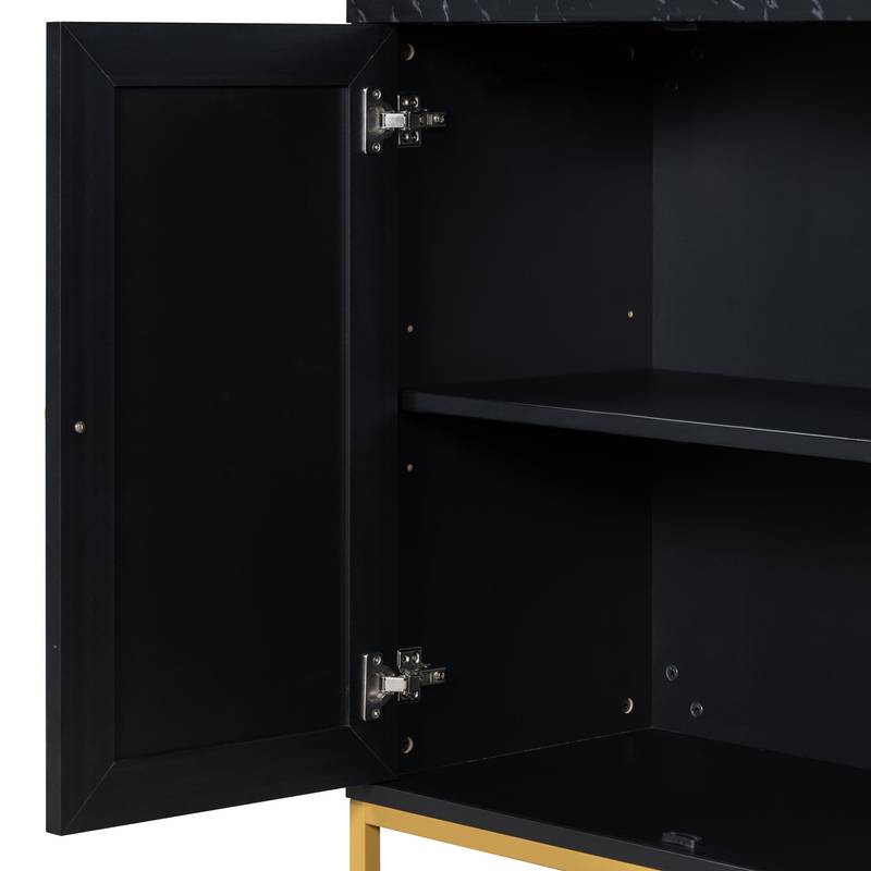 Stylish Black Sideboard with Ample Storage