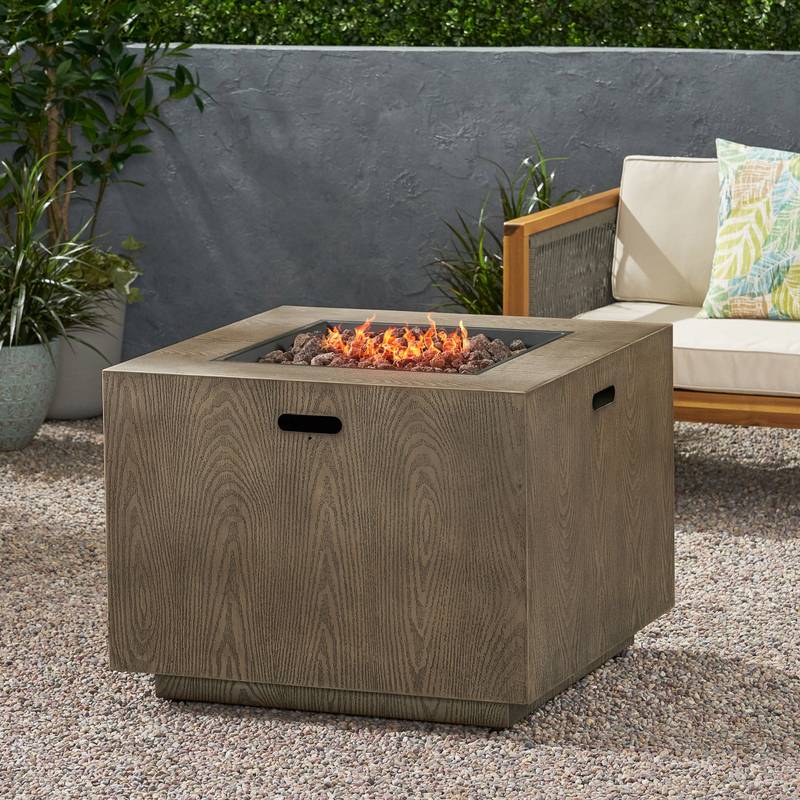 Cozy Square Gas Fire Pit - Warm Up Your Patio!