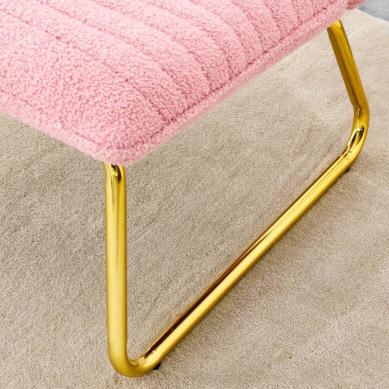 Chic Pink Plush Lounge Chair