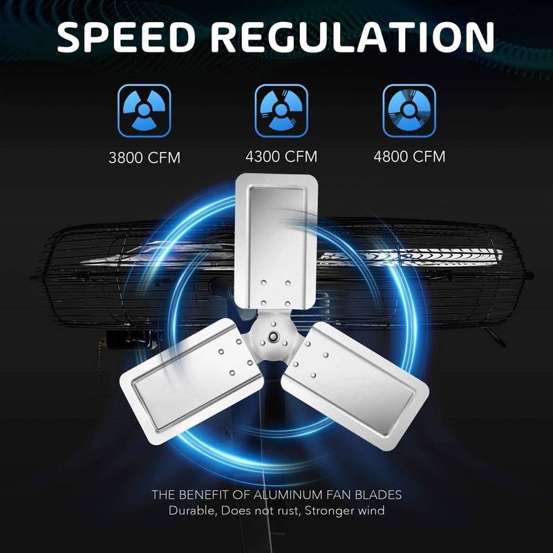 Powerful Wall-Mount Fans - Perfect for Workspaces and Outdoors!