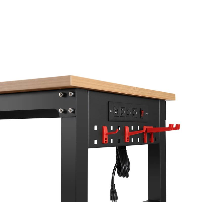 Versatile Rolling Workbench with Power Outlet