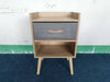 Cozy Oak Storage Nightstand