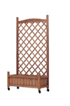 Garden Oasis Duo: Raised Planter with Climbing Trellis