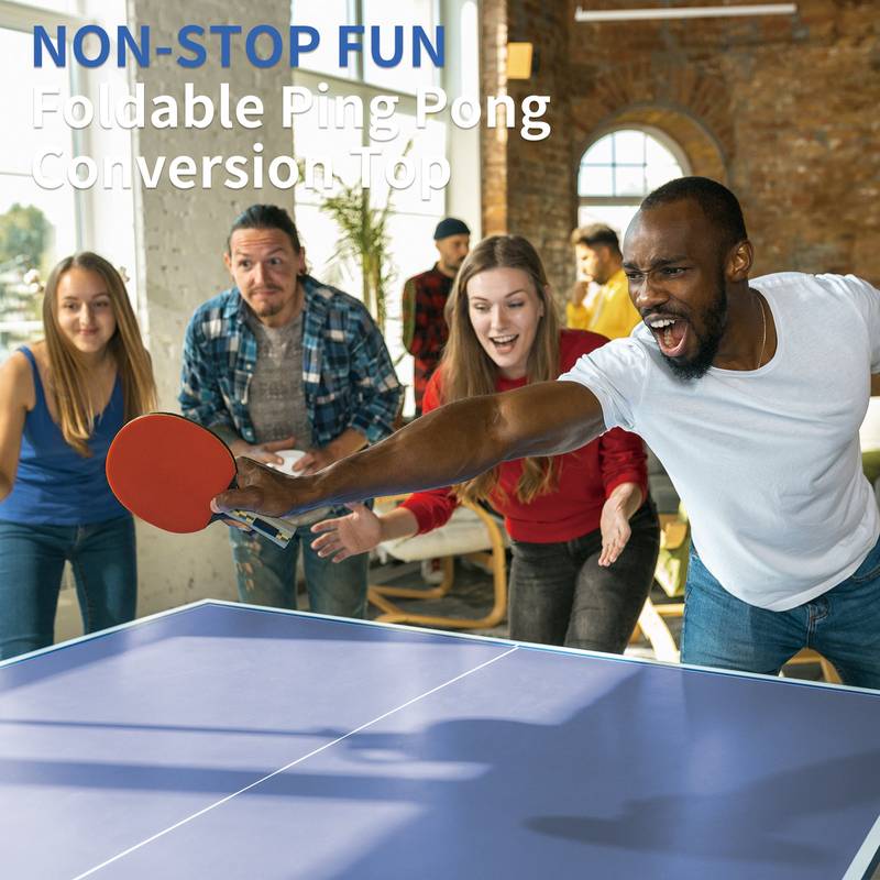Blue Foldable Ping Pong Table Top for Indoor Fun
