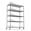 Heavy-Duty Adjustable Metal Storage Rack with Wheels