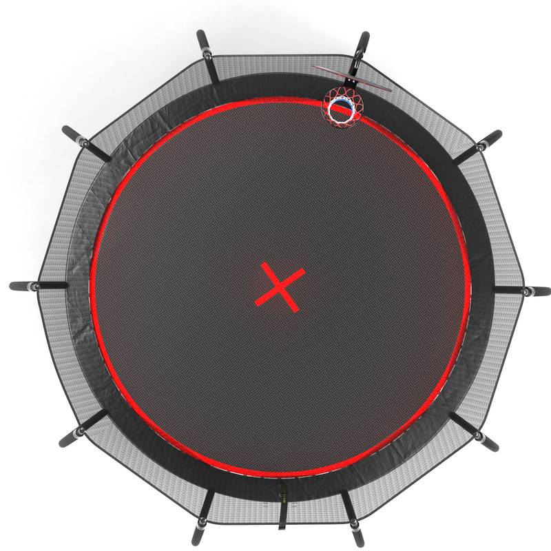 Pumpkin Bounce Trampoline - Black & Red
