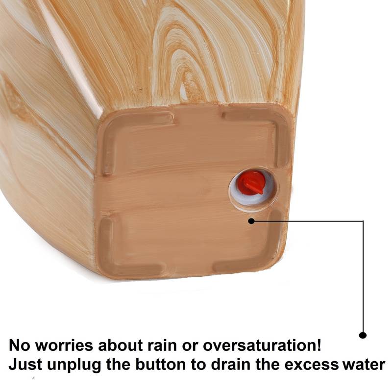 Self-Watering Wood Planter Duo