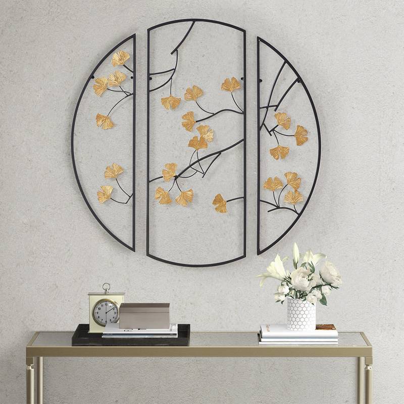 Chic Metal Wall Art Trio