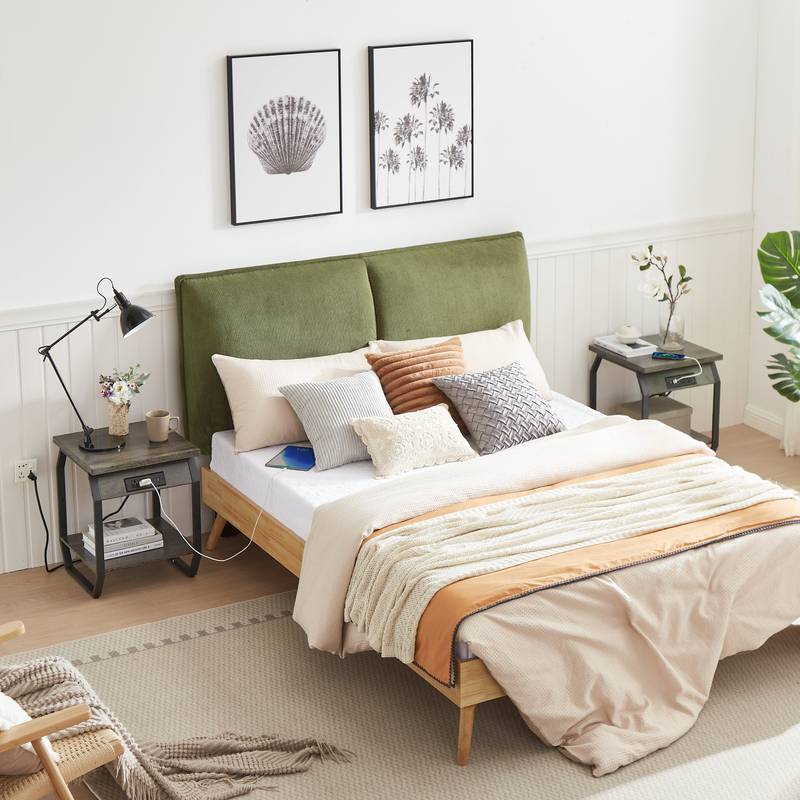 Stylish Charging End Tables - Set of Two with USB Ports