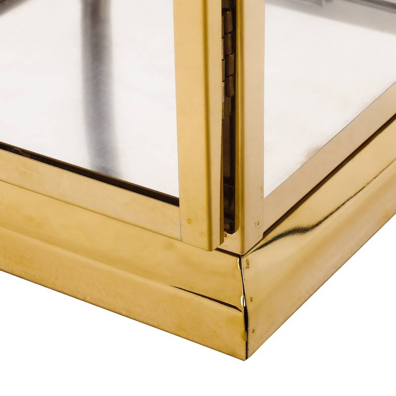Shimmering Stainless Steel Lantern