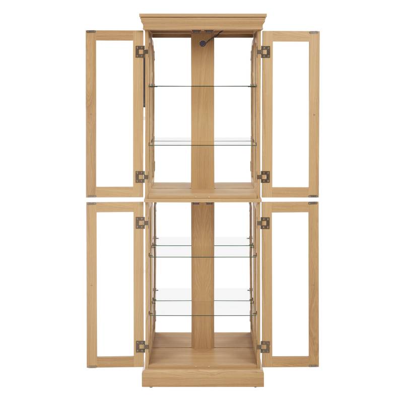 Luminous Glass Curio Cabinet