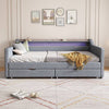Smart Linen Daybed with Storage & LED Light