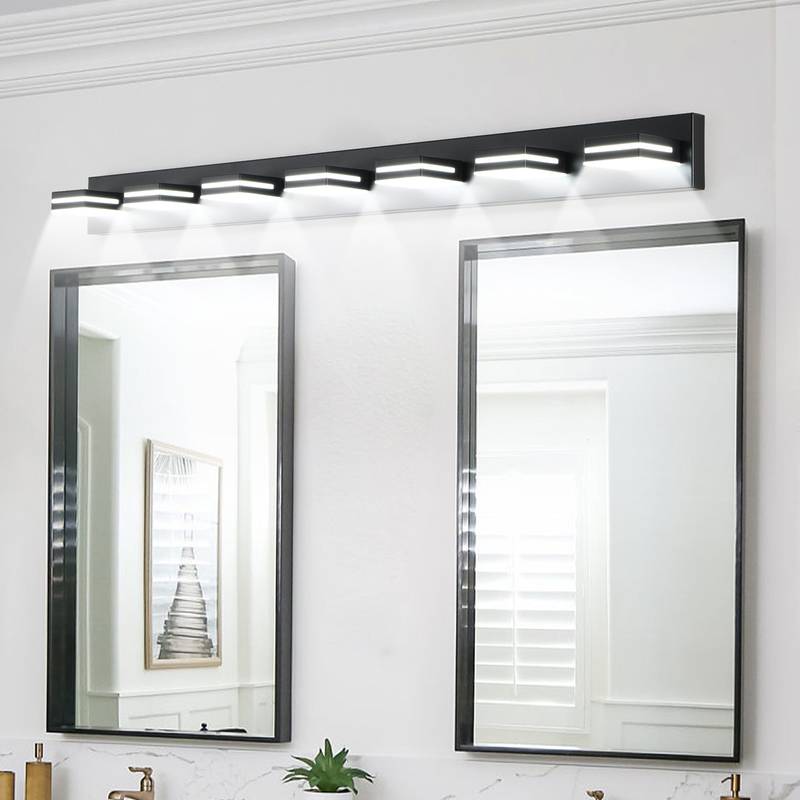 Sleek Black LED Vanity Light - Perfect for Your Bathroom!