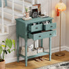 Charming Slim Console Table with Drawers