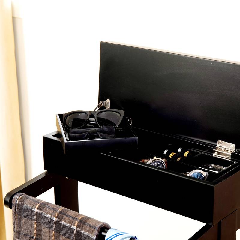Stylish Portable Clothes Rack with Storage