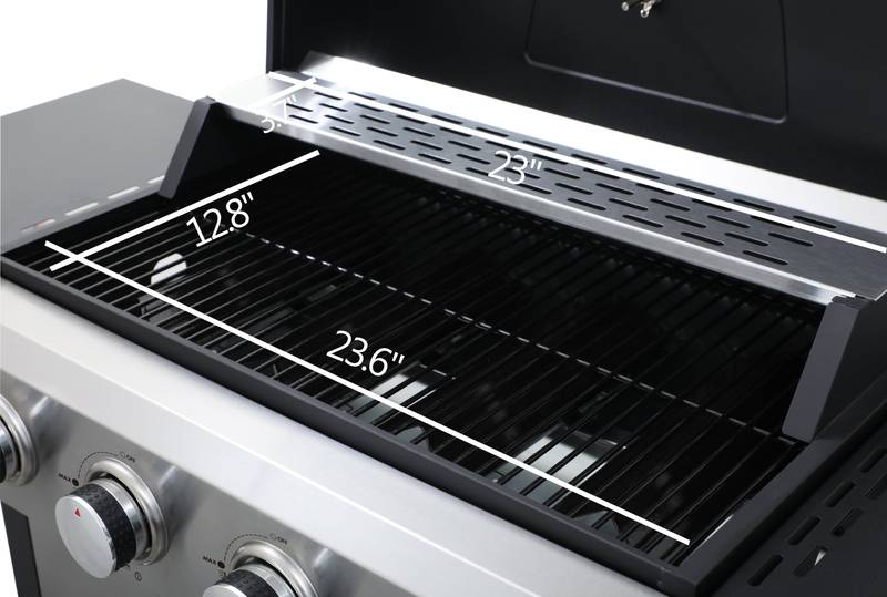 Ultimate Outdoor BBQ Grill with Foldable Side Table and Accessories