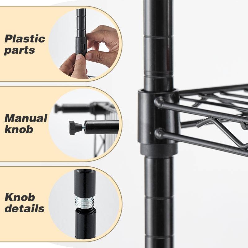 Versatile Metal Wire Storage Rack – Perfect for Every Room!