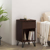 Chic Tall Side Table with Drawer