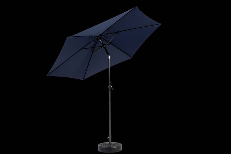 Navy Blue Patio Umbrella with Easy Tilt and Crank