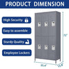 Stylish Gray Locker Storage for Home, Gym & Office