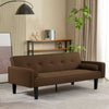 Cozy Modern Futon Sofa Bed with Armrests