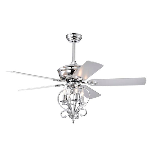 “Classic Comfort Ceiling Fan - Remote Controlled, Stylish Wood Blades”