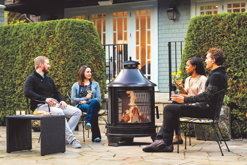 Cozy Two-in-One Outdoor Fire Pit & Heater