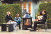 Cozy Two-in-One Outdoor Fire Pit & Heater