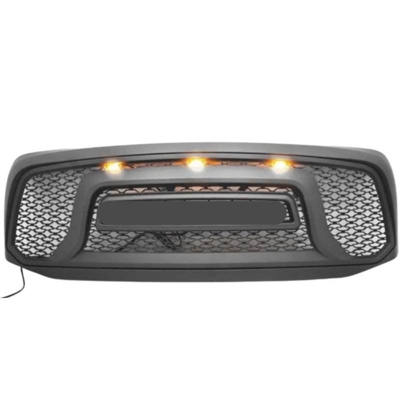 Rebel Grille for Dodge Ram 1500 - Bold Black with Lights!