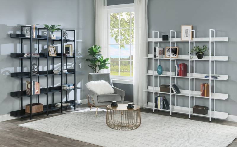 Vintage Industrial 5-Tier Bookshelf