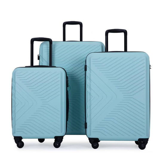 Eco-Friendly Spinner Luggage Set - Lightweight and Secure in Green