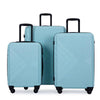 Eco-Friendly Spinner Luggage Set - Lightweight and Secure in Green