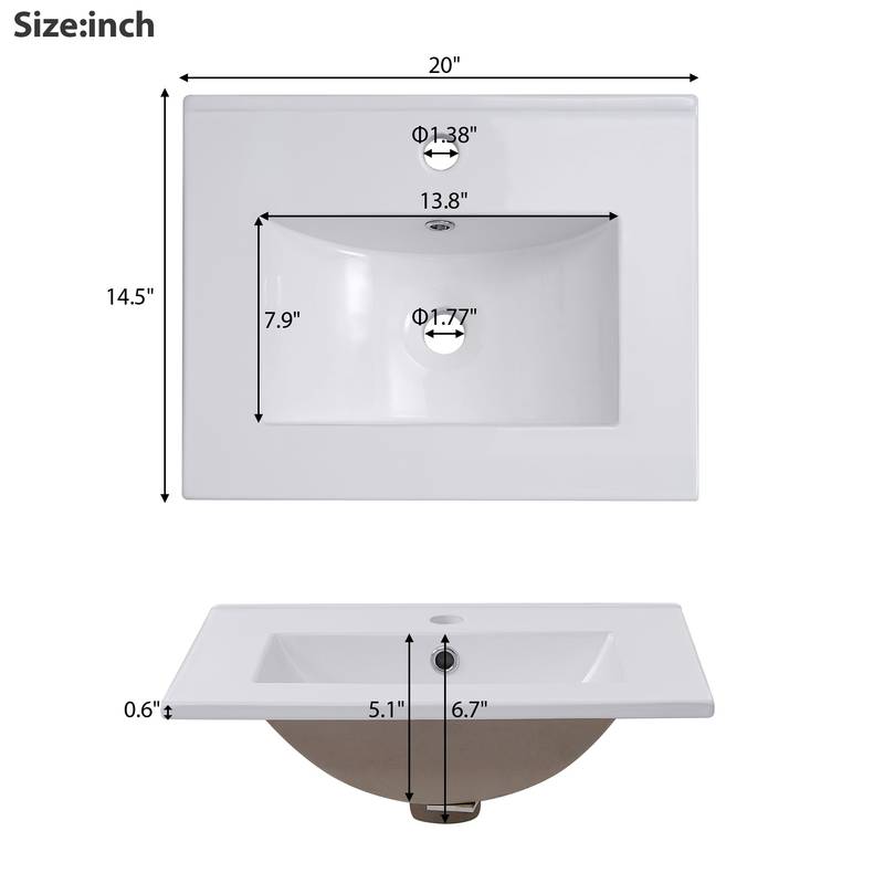 Chic Space-Saver Bathroom Vanity with Sleek Basin