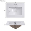 Chic Space-Saver Bathroom Vanity with Sleek Basin
