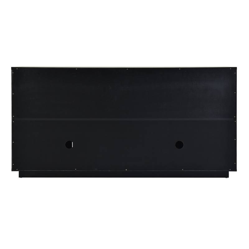Sleek Storage Sideboard with Wooden Handles