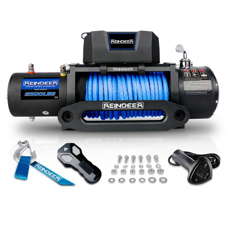 PowerMax Reindeer Electric Winch with Synthetic Rope & Wireless Control