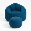 Cozy Foam Bean Bag Chair with Footrest