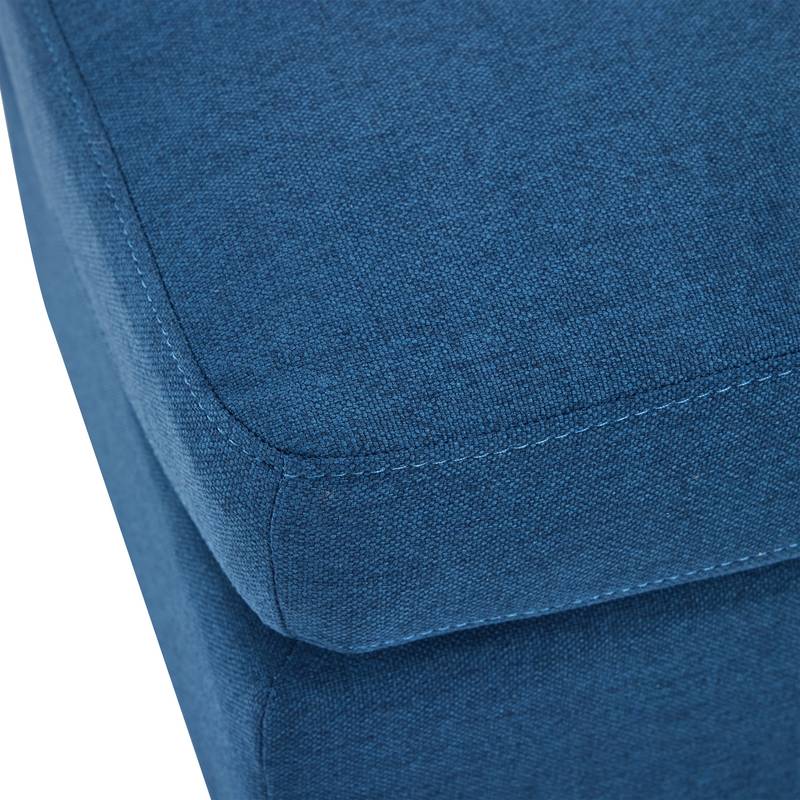 Navy Blue Cozy Ottoman